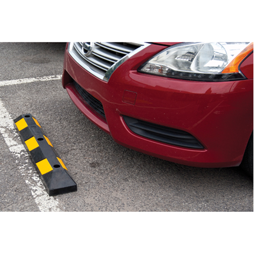 Butoir pour espace de stationnement, Caoutchouc, 3' l, Noir/Jaune Maritime Industrial Rubber