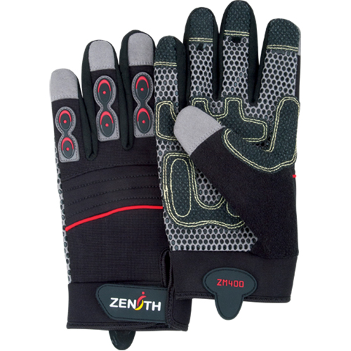 ZM400 Premium Mechanic's Gloves, Synthetic Palm, Size Large Maritime Industrial Rubber