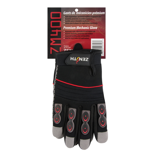ZM400 Premium Mechanic's Gloves, Synthetic Palm, Size Large Maritime Industrial Rubber