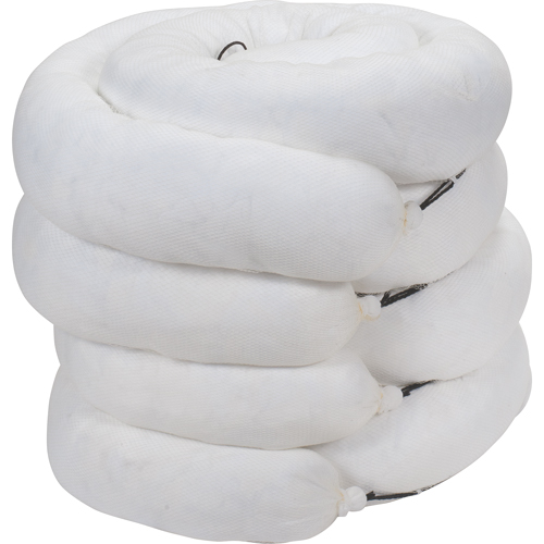 Premium Sorbent Booms, Oil Only, 10' L x 8" W, 70 gal. Absorbancy, 4 /Pack Maritime Industrial Rubber