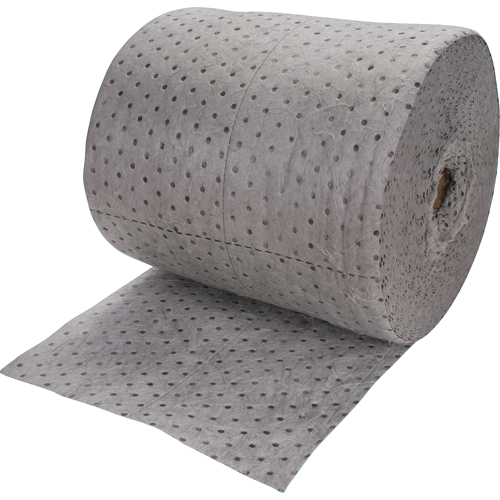 Premium Bonded Sorbent Rolls, Mediumweight, 150' L x 15" W, 20 gal. Absorbancy Maritime Industrial Rubber