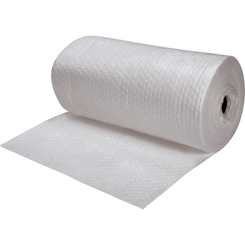 Premium Fine Fiber Sorbent Rolls, Heavyweight, 150' L x 30" W, 50 gal. Absorbancy Maritime Industrial Rubber