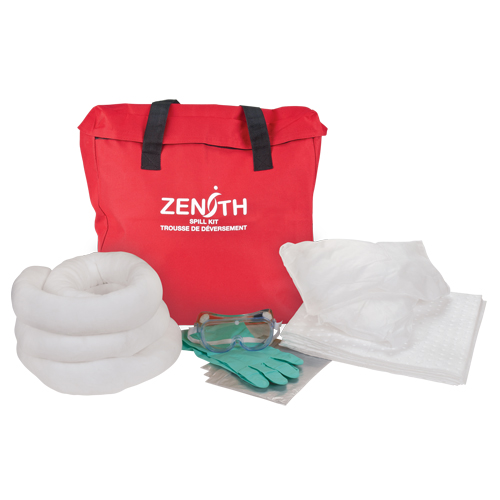 Premium Truck Spill Kit, Oil Only, Bag, 10 US gal. Absorbancy Maritime Industrial Rubber