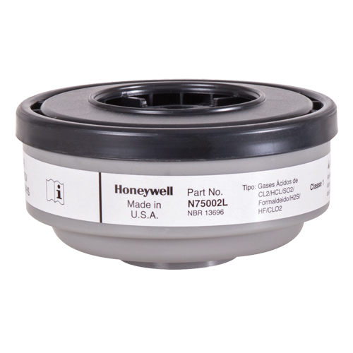 North&reg; N Series Respirator Cartridges, Gas/Vapour Cartridge, Acid Gas Maritime Industrial Rubber