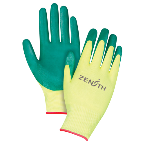 ZX-3 Premium Gloves, 7/Small, Nitrile Coating, 15 Gauge, Nylon Shell Maritime Industrial Rubber