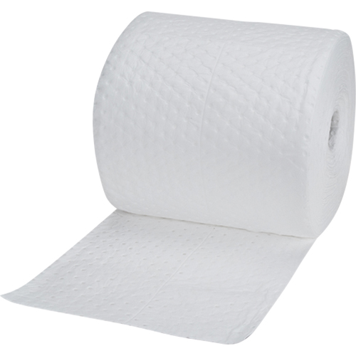 Industrial-Grade Fine Fibre Sorbent Rolls, Heavyweight, 150' L x 15" W, 35 Gal. Absorbancy Maritime Industrial Rubber