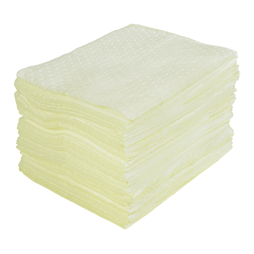 Premium Laminated (SMS) Sorbent Pads, Hazmat, 15" x 17", 30 gal. Absorbancy Maritime Industrial Rubber