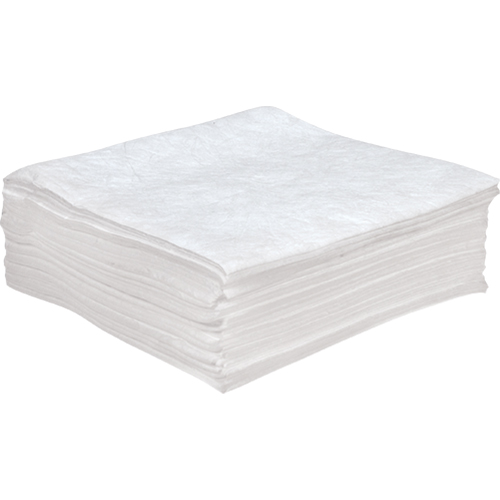 Premium Anti Static Sorbent Pads, Oil Only, 30" x 30", 55 Gal. Absorbancy Maritime Industrial Rubber