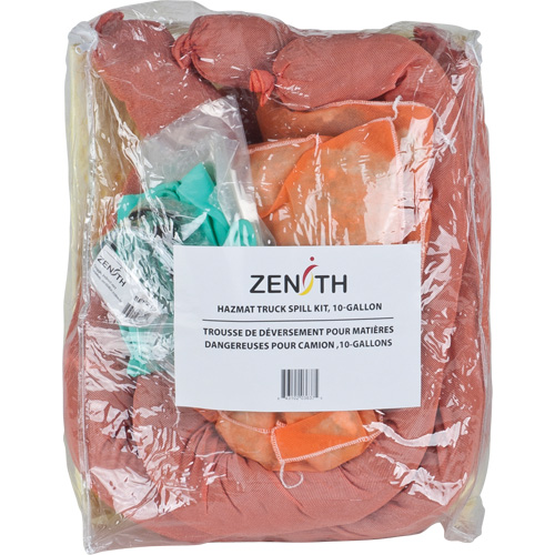 Truck Spill Kit, Hazmat, Bag, 10 US gal. Absorbancy Maritime Industrial Rubber