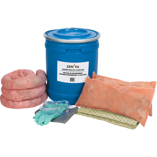 Truck Spill Kit, Hazmat, Drum, 10 US gal. Absorbancy Maritime Industrial Rubber
