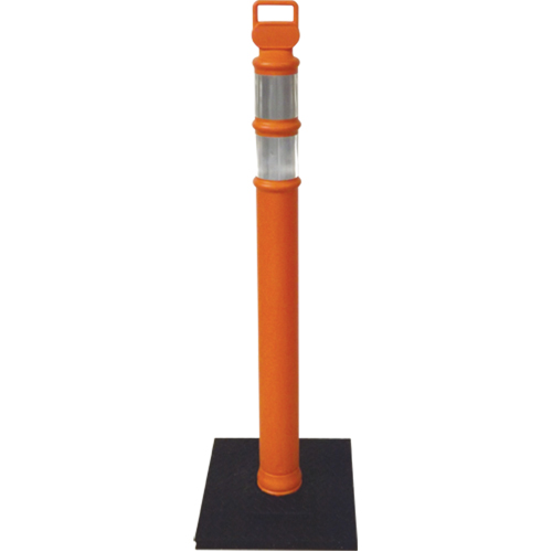 Ez-Grab Delineator Posts, 42" H, Orange Maritime Industrial Rubber