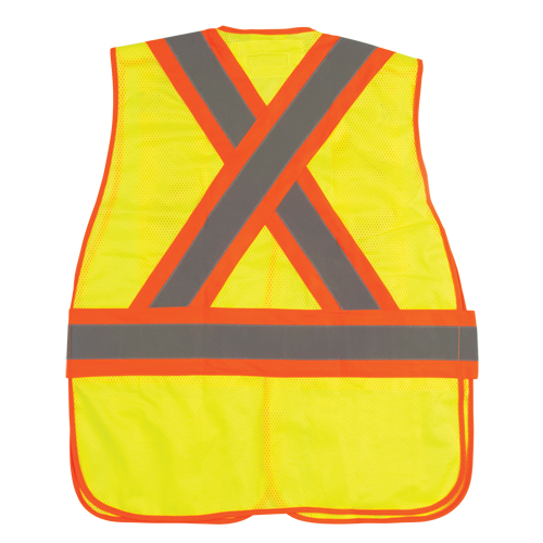 Veste d'arpenteur r&eacute;sistante aux flammes, Jaune lime haute visibilit&eacute;, Moyen, Polyester Maritime Industrial Rubber