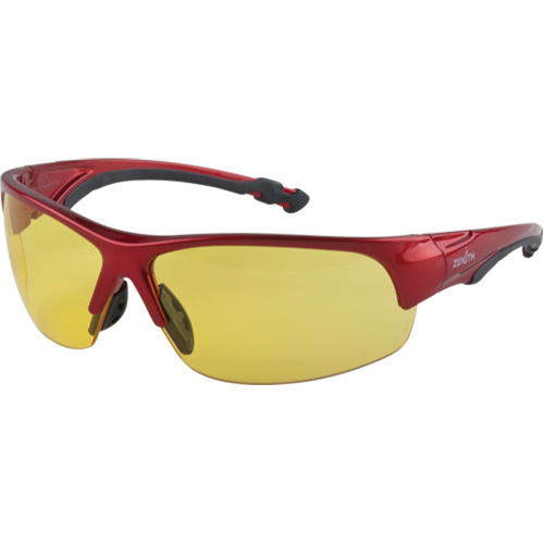 Z1900 Series Safety Glasses, Amber Lens, Anti-Scratch, Meets/Exceeds CSA Z94.3 Maritime Industrial Rubber