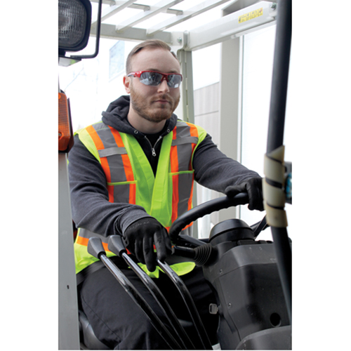 Lunettes de s&eacute;curit&eacute; s&eacute;rie Z1900, Lentille Bleu, Anti-&eacute;gratignures, R&eacute;pond ou surpasse la norme CSA Z94.3 Maritime Industrial Rubber