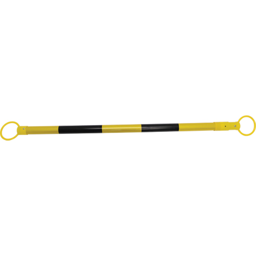 Barri&egrave;re pour c&ocirc;nes, Longueur d&eacute;ploy&eacute;e de 6' 6", Noir Maritime Industrial Rubber