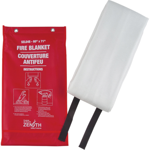 Fire Blanket, Fibreglass, 60"W x 71"L Maritime Industrial Rubber
