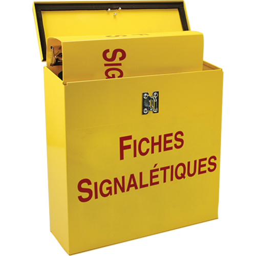 Boîte pour documents de s&eacute;curit&eacute; pour le chantier, Français, Compris reliures Maritime Industrial Rubber
