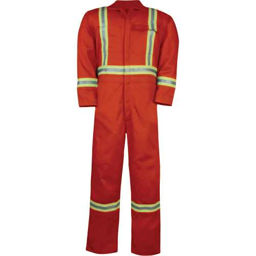 Combinaison non doubl&eacute;e haute visibilit&eacute;, Taille Petit, Orange Maritime Industrial Rubber