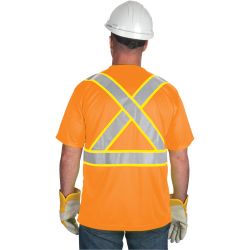 CSA Compliant T-Shirt, Polyester, Medium, Orange Maritime Industrial Rubber