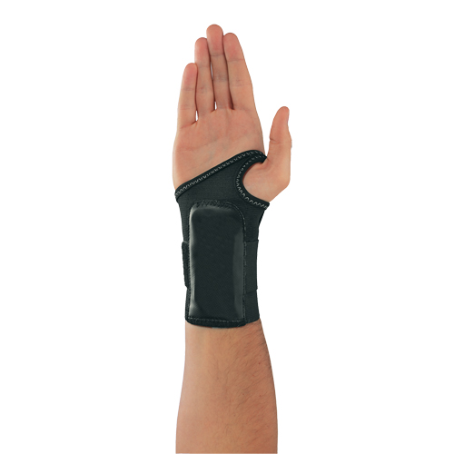 Proflex&reg; 4000 Single Strap Wrist Support - Left Hand, Elastic, Medium Maritime Industrial Rubber