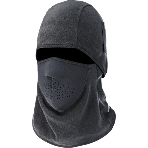 N-Ferno&reg; 6826 Two-Piece Balaclava, Fleece/Neoprene/Polyester, Black Maritime Industrial Rubber