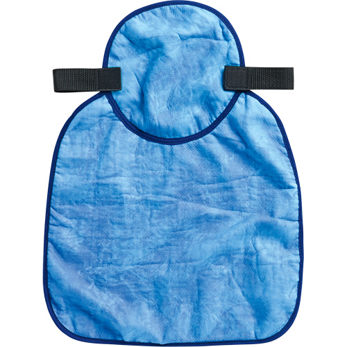 Chill-Its&reg; 6717CT Cooling Hardhat Pad & Neck Shade, Blue Maritime Industrial Rubber