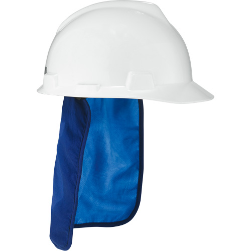 Chill-Its&reg; 6717CT Cooling Hardhat Pad & Neck Shade, Blue Maritime Industrial Rubber