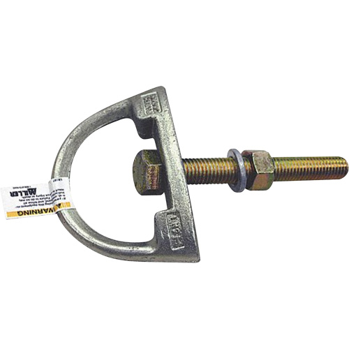 Miller&reg; Anchorage Connector with Hardware, D-Ring, Permanent Use Maritime Industrial Rubber