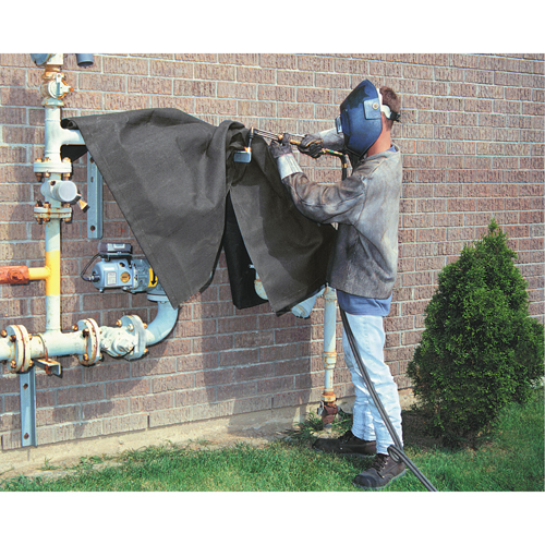 Welding Blankets, 5' W x 6' L, Rated Up To 3000 °F Maritime Industrial Rubber
