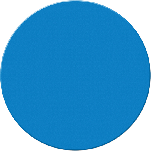 Armor Stripe Lean/5S Markers, Circle, 6" L x 6" W, Blue, Plastic Maritime Industrial Rubber