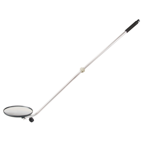 Inspection Mirror, 8.5" dia., Round, 47" Handle Maritime Industrial Rubber