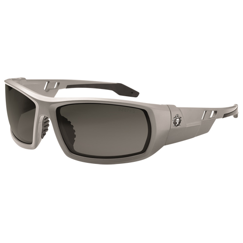 Skullerz&reg; Odin Safety Glasses, Grey/Smoke Lens, Anti-Fog/Anti-Scratch, ANSI Z87+/Meets/Exceeds CSA Z94.3 Maritime Industrial Rubber
