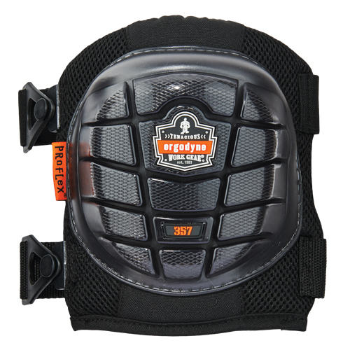 ProFlex&reg; 357 Lightweight Knee Pad, Buckle Style, Gel Caps, Foam/Gel Pads Maritime Industrial Rubber