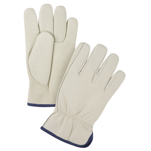 Gants de conducteur de premi&egrave;re qualit&eacute;, T-Grand, Paume en Cuir fleur de vache Maritime Industrial Rubber