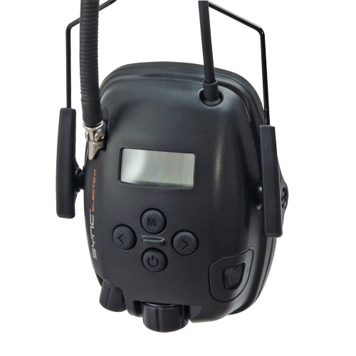 Howard Leight Sync Electo-H Helmet Earmuffs, Cap Mount Style, 30 dB Maritime Industrial Rubber