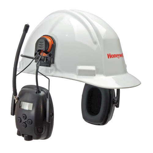 Howard Leight Sync Electo-H Helmet Earmuffs, Cap Mount Style, 30 dB Maritime Industrial Rubber