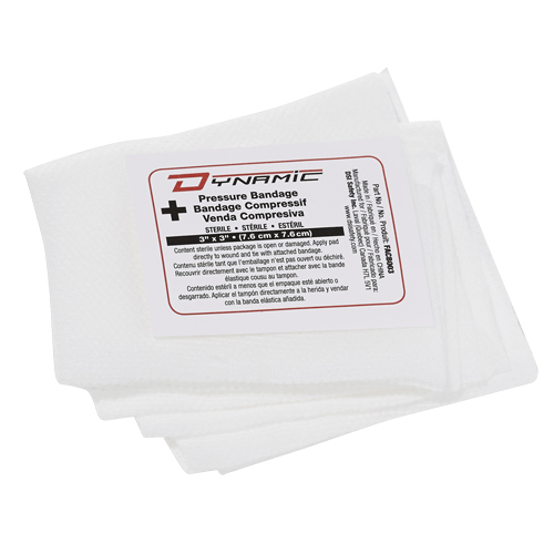 Dynamic Compress Bandage, 3" L x 3" W Maritime Industrial Rubber