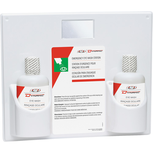 Dynamic Eyewash Station with Isotonic Solution, Double Maritime Industrial Rubber