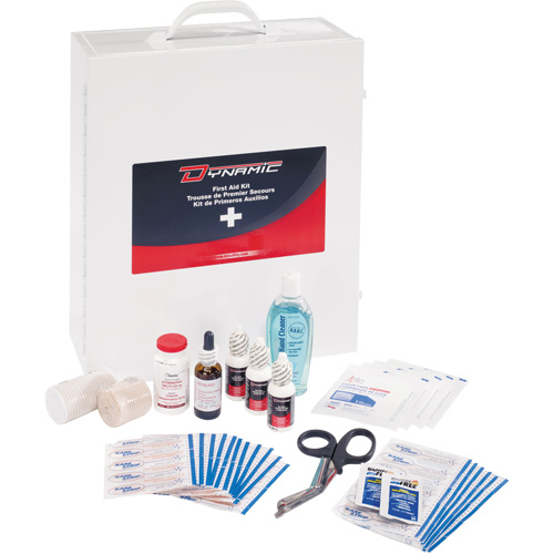 Trousse de premiers soins industrielle pour usage g&eacute;n&eacute;ral Dynamic, Dispositif m&eacute;dical Classe 1, Boîte en m&eacute;tal Maritime Industrial Rubber