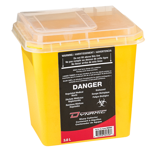 Dynamic Sharps&reg; Container, 3 L Capacity Maritime Industrial Rubber
