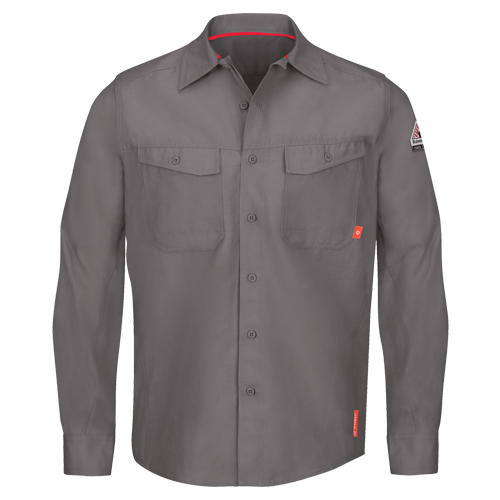 Chemises de travail IQ Endurance pour hommes, Petit, Gris Maritime Industrial Rubber