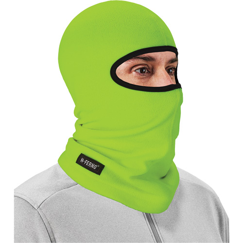 Passe-montagne N-Ferno 6821, Molleton, Vert lime haute visibilit&eacute; Maritime Industrial Rubber