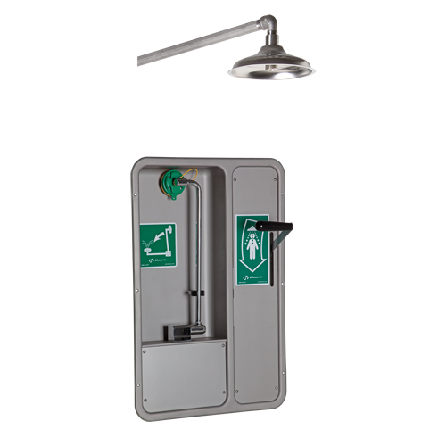 ADA Eye/Face Wash and Shower, Ceiling-Mount Maritime Industrial Rubber