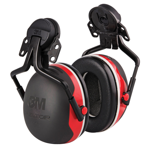 Serres-t&ecirc;te isol&eacute;s &eacute;lectroniquement Peltor, Fixation pour casque, 25 NRR dB Maritime Industrial Rubber