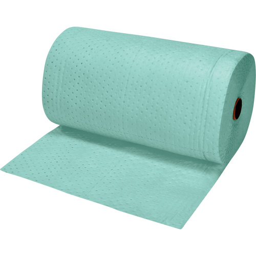 Premium Bonded Sorbent Rolls, Heavyweight, 150' L x 30" W, 50 gal. Absorbancy Maritime Industrial Rubber
