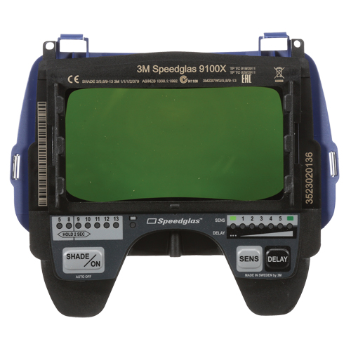 Speedglas Auto-Darkening Filter 9100X, 4-2/10"W x 2-1/10" H Viewing Area, For Use With Series 9100 Maritime Industrial Rubber