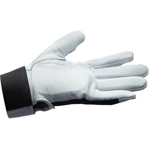 IMPACTO&reg; AIRGEL Glove, Size Large, Pearl Leather Palm Maritime Industrial Rubber