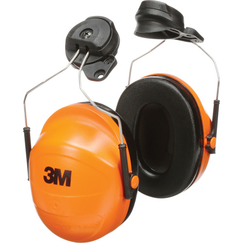 Peltor Earmuff Assembly, Cap Mount, 23 NRR dB Maritime Industrial Rubber