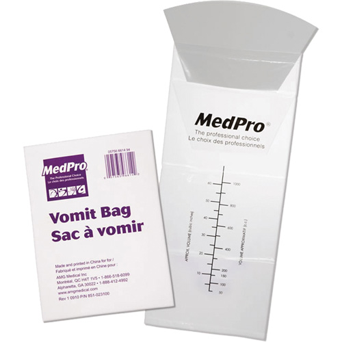 Sacs pour v&ocirc;missure Medpro Maritime Industrial Rubber