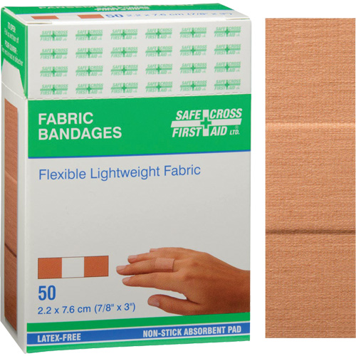 Bandages, Rectangular/Square, 3", Fabric, Non-Sterile Maritime Industrial Rubber